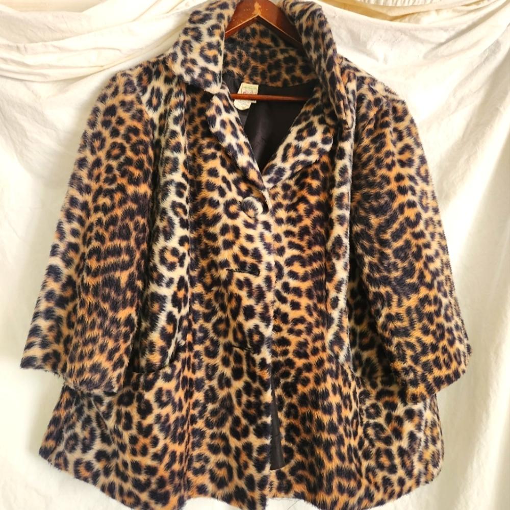 Leopard print coat